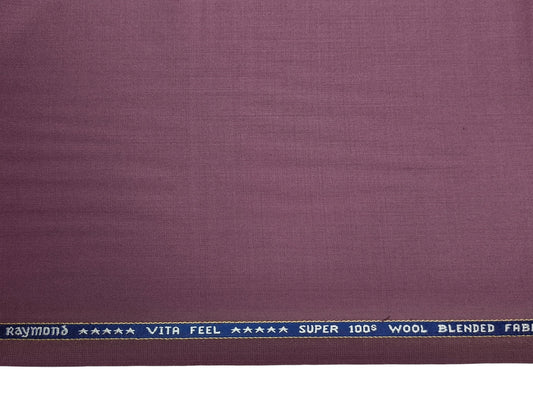 Raymond Vitafeel Exotic 52% Wool Super 100s Merino Wool Blend Suiting Fabric (Lavender, Plain)