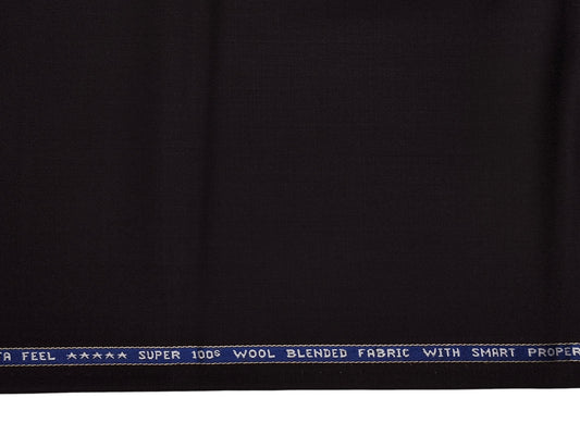Raymond Vitafeel Exotic 52% Wool Super 100s Merino Wool Blend Suiting Fabric (Wine, Plain)