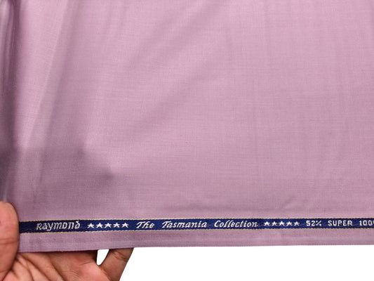 Raymond The Tasmania Collection 52% Wool Super 100s Exotic Suiting Fabric (Light Pink, Plain)