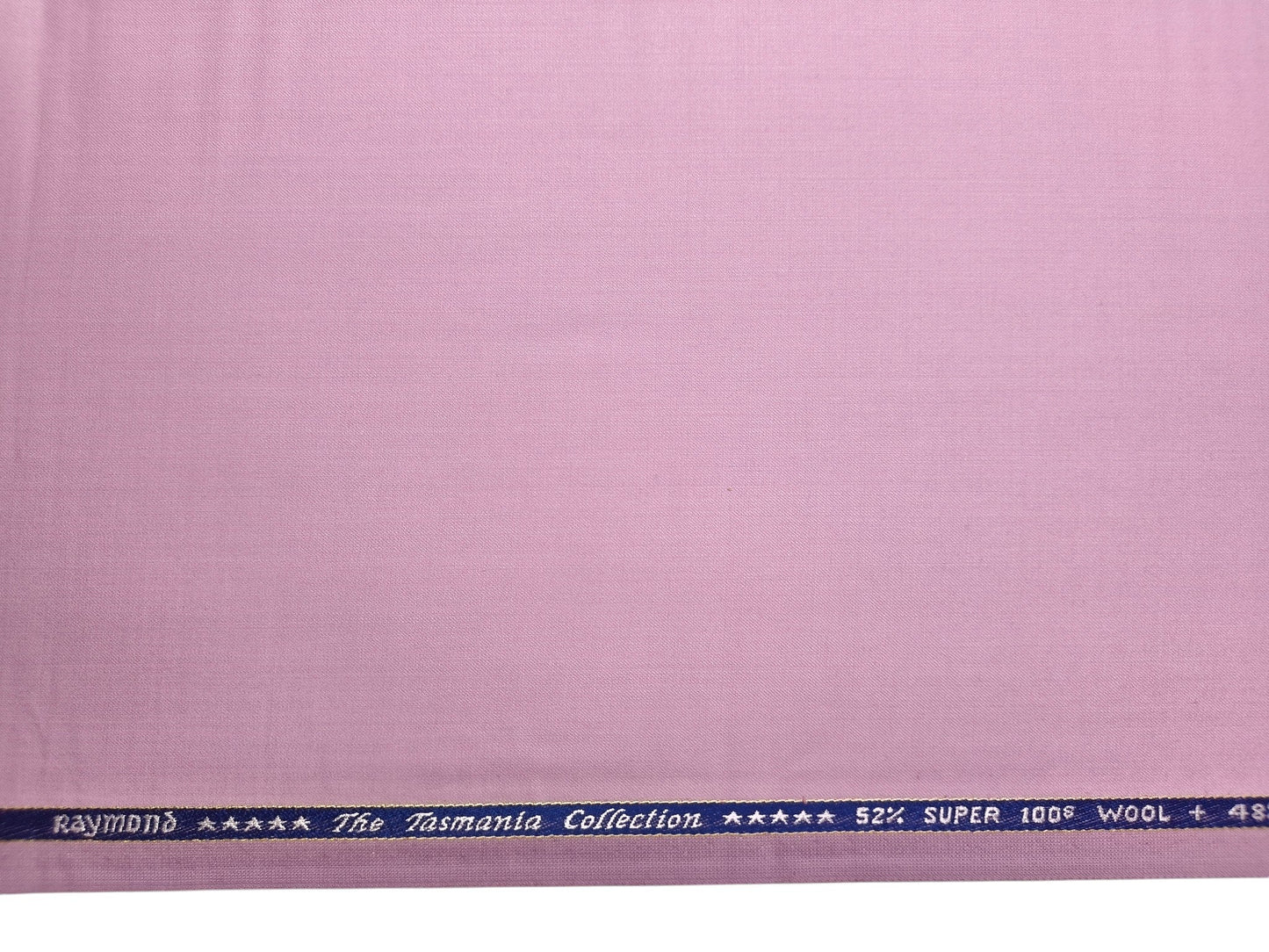 Raymond The Tasmania Collection 52% Wool Super 100s Exotic Suiting Fabric (Light Pink, Plain)