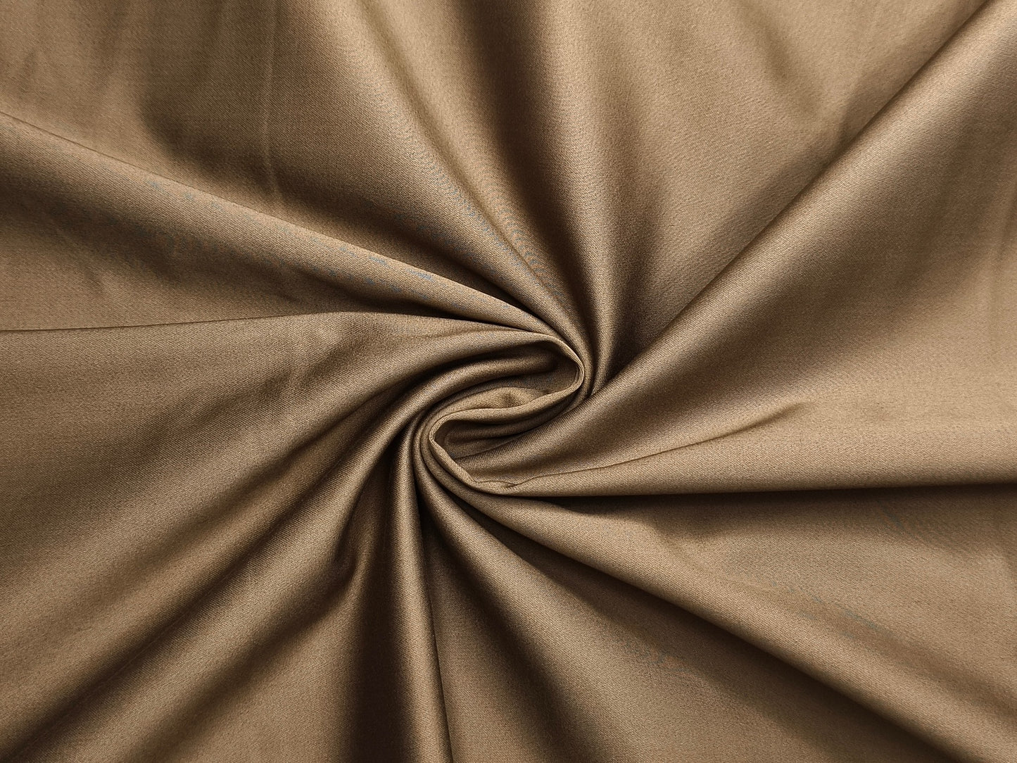 Arvind 100% Cotton Stretched Suiting Fabric (Camel Brown, Plain Weave)