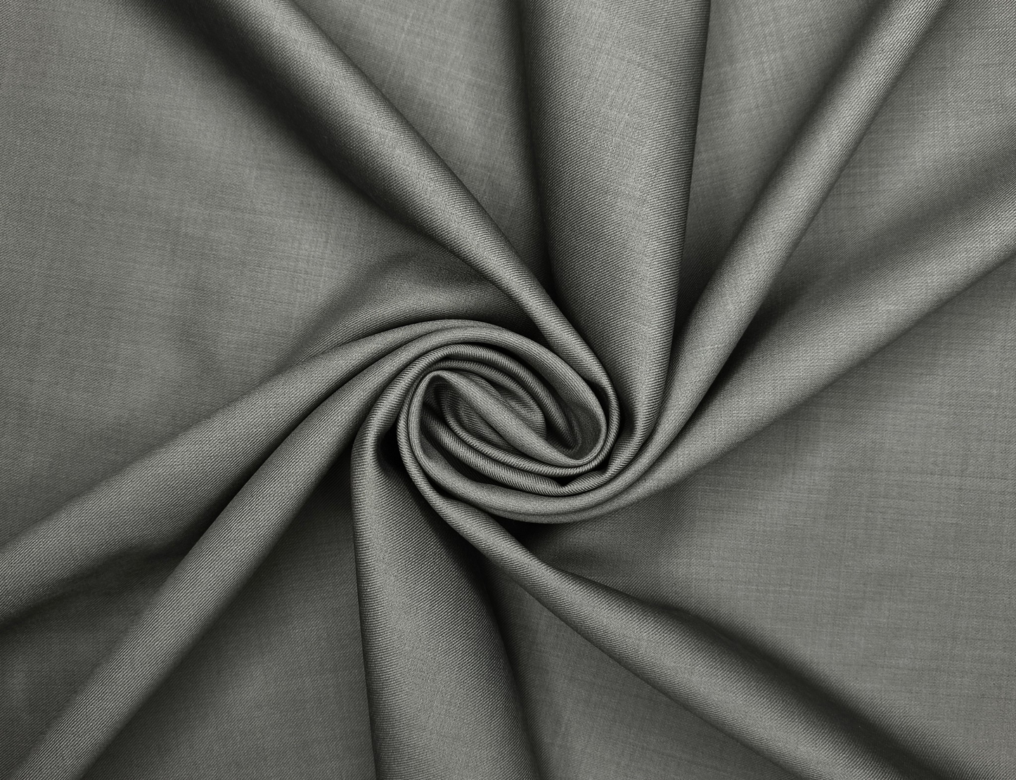 Georgia Gullini Italy Super 130s Merino Wool Blended Suiting Fabric (Pista Grey, Plain)