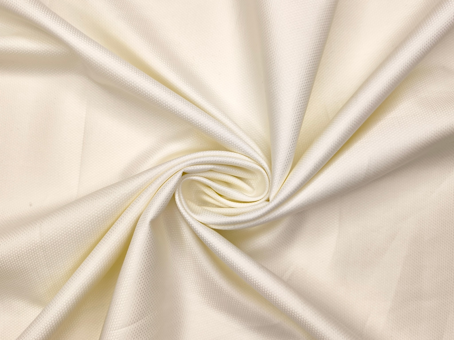 Minister White Cotton Tencel Premium Shirting Fabric (Cream, Dobby Design)