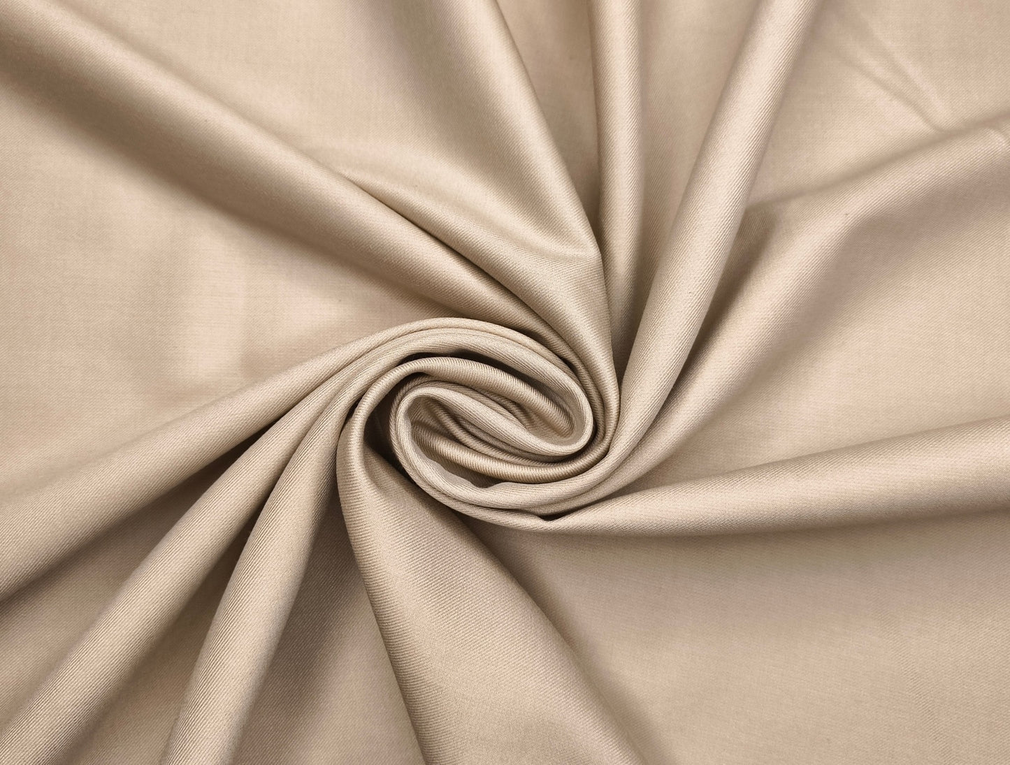 Canetti Italy Premium TR Stretched Suiting Fabric (Cream Beige , Plain)
