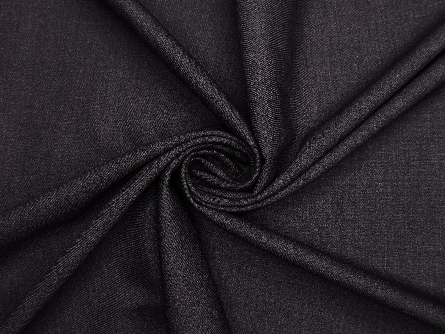 Canetti Italy Premium TR Stretched Suiting Fabric (Grey , Plain)
