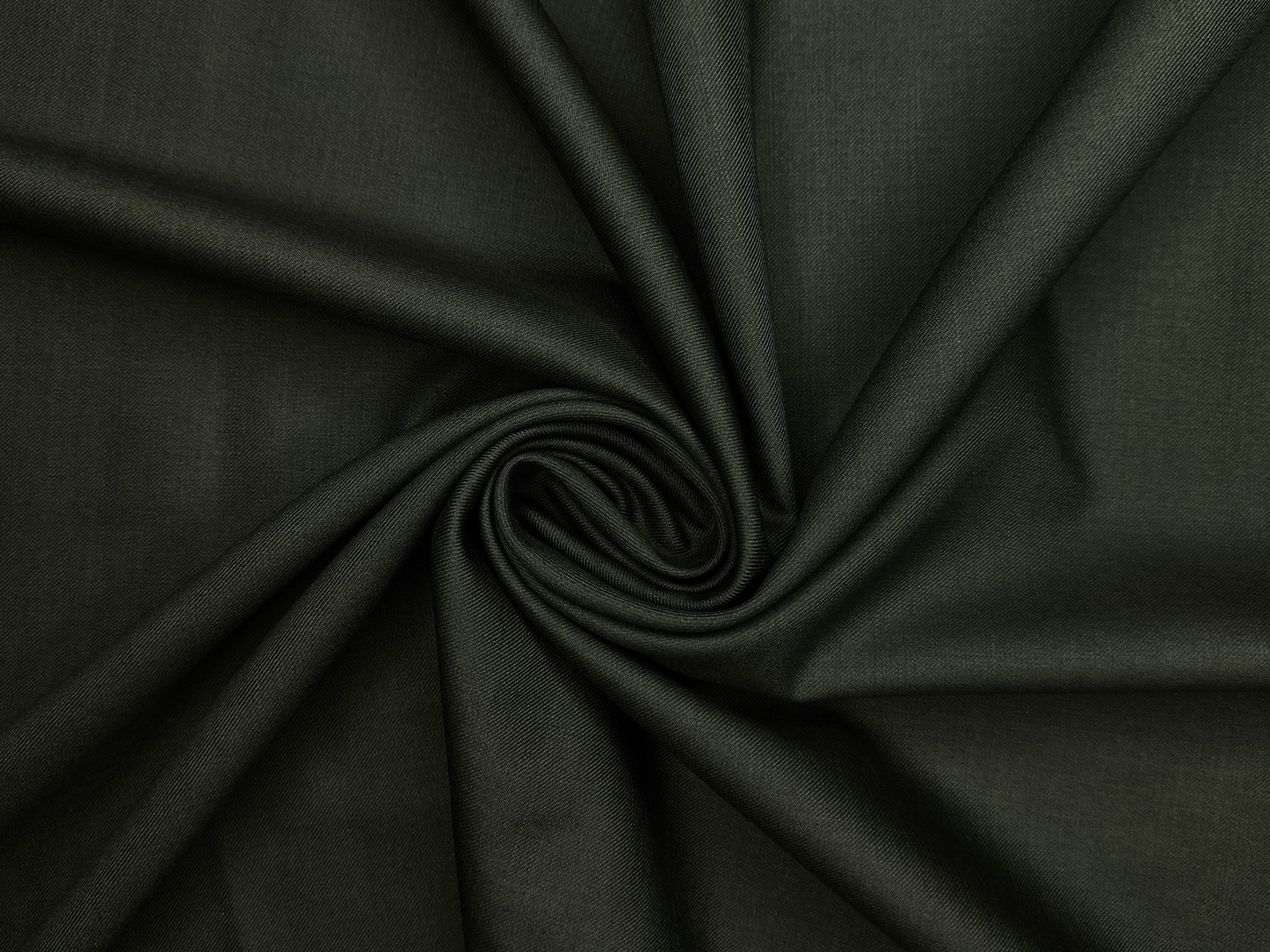 Georgia Gullini Italy Super 120s Merino Wool Blended Suiting Fabric (Dark Green, Plain)