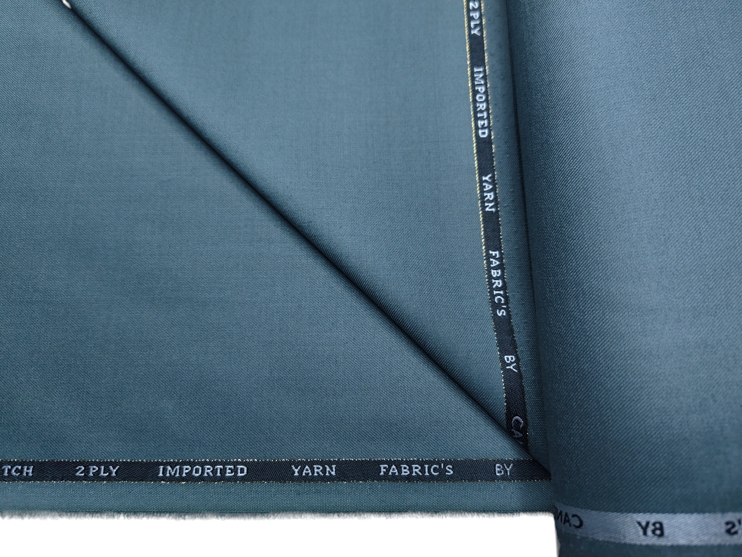 Canetti Italy Premium TR Stretched Suiting Fabric (Pastel Green, Plain)
