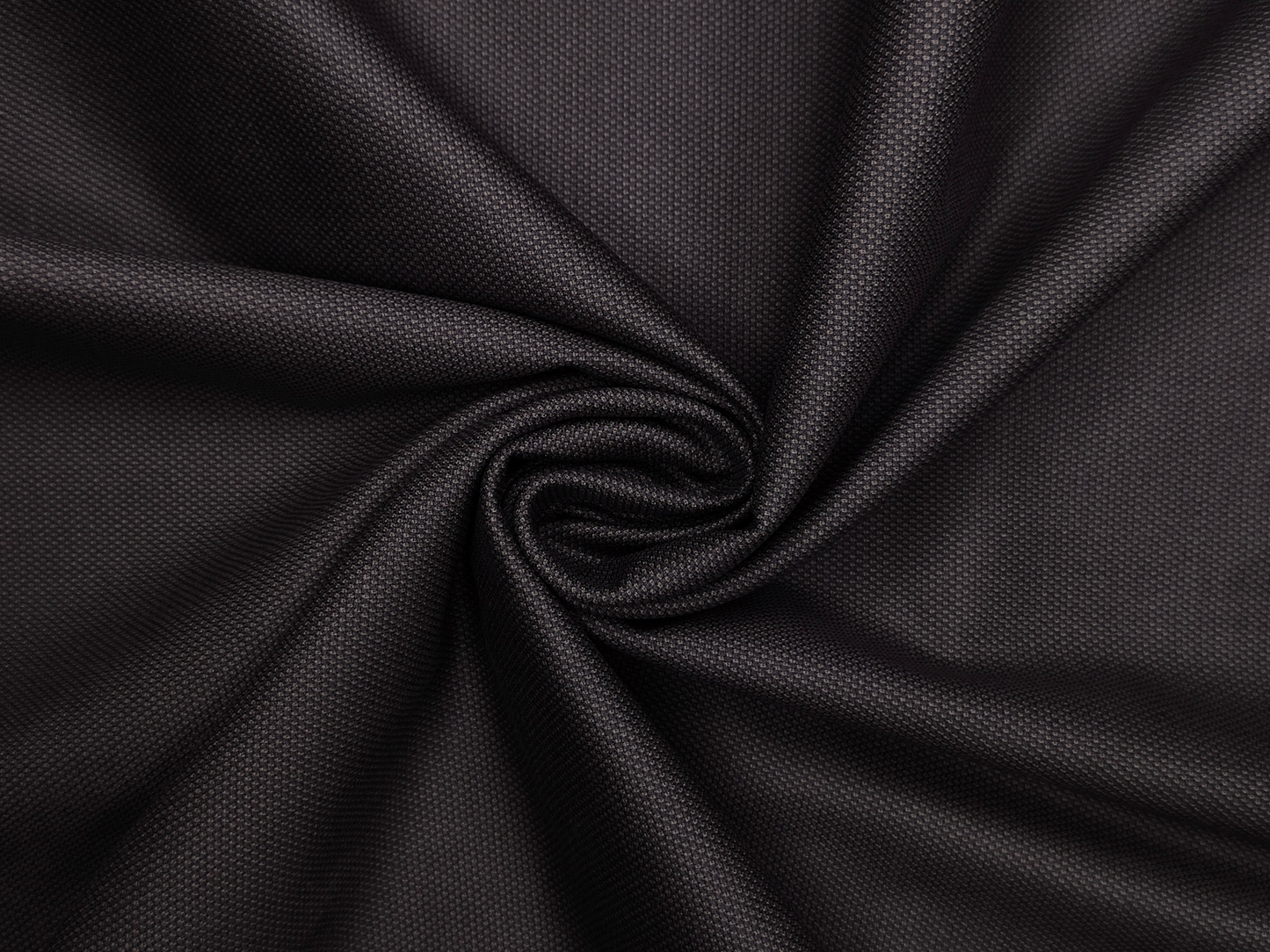 Dickens & Browne 100% Cotton Stretched Textured Suiting Fabric (Charcoal Grey, Textured)