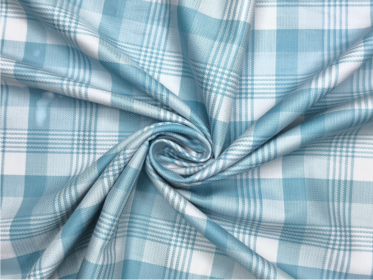 Arvind Bergenia Italian Luxury Collection 100% Premium Giza Cotton Shirting Fabric (Teal Blue, Patterned Checks)