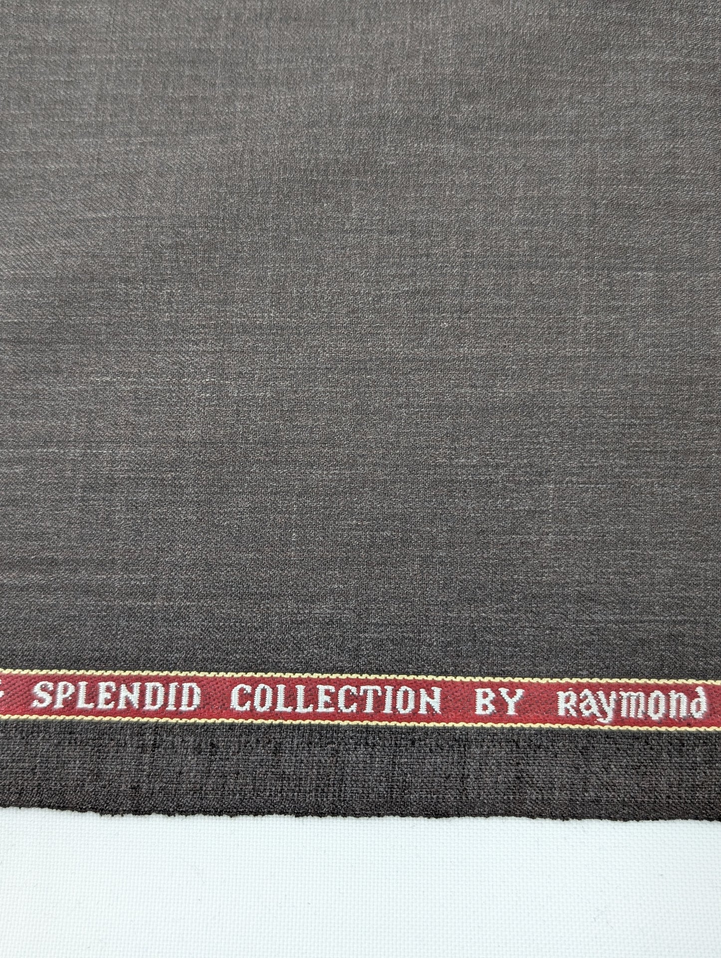 Raymond Merino Wool Blend Super 70s Unstitched Suiting Fabric (Brown)