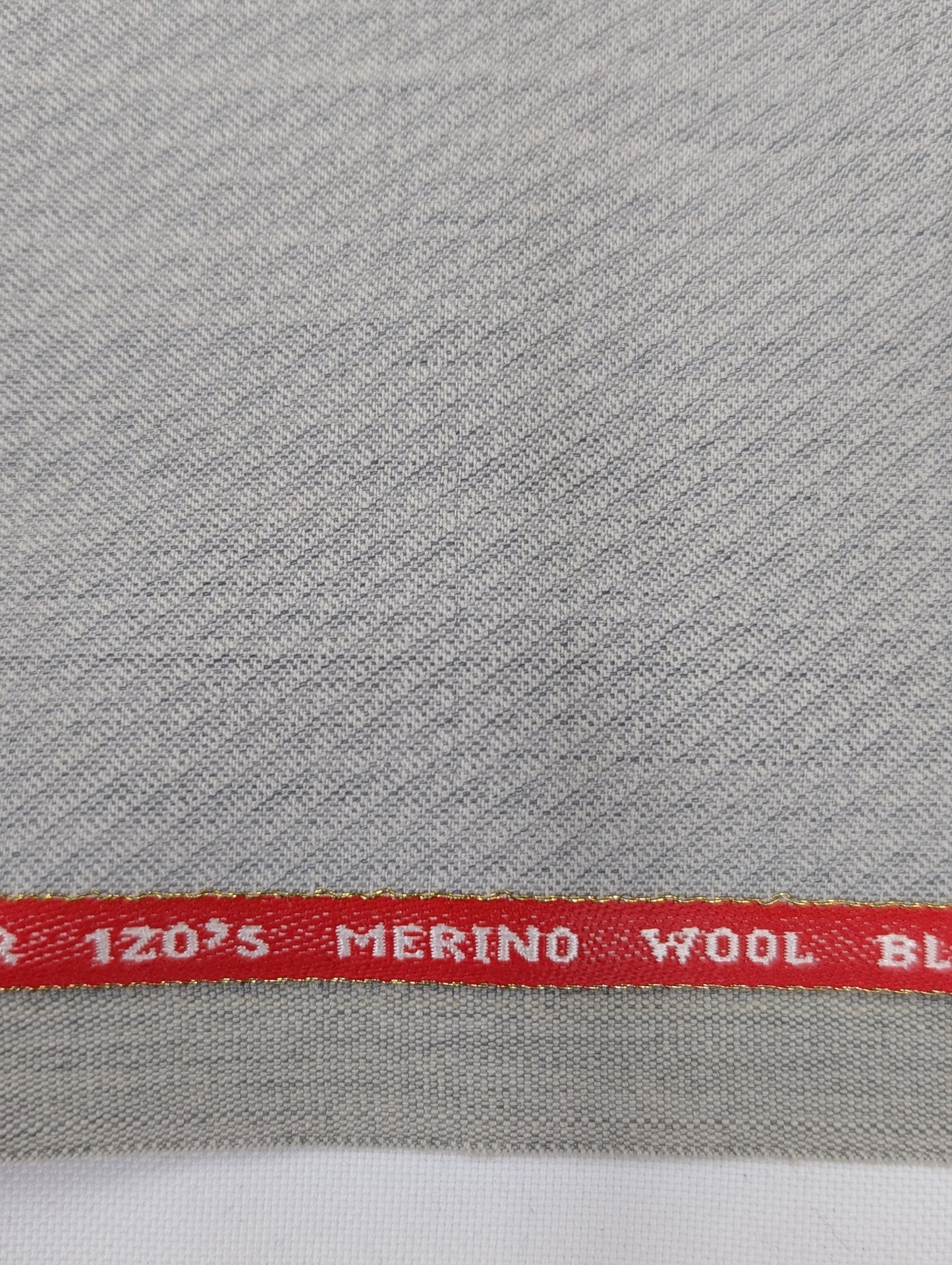 Raymond TechnoSmart Wool Blend Unstitched Suiting Fabric (Light Grey)