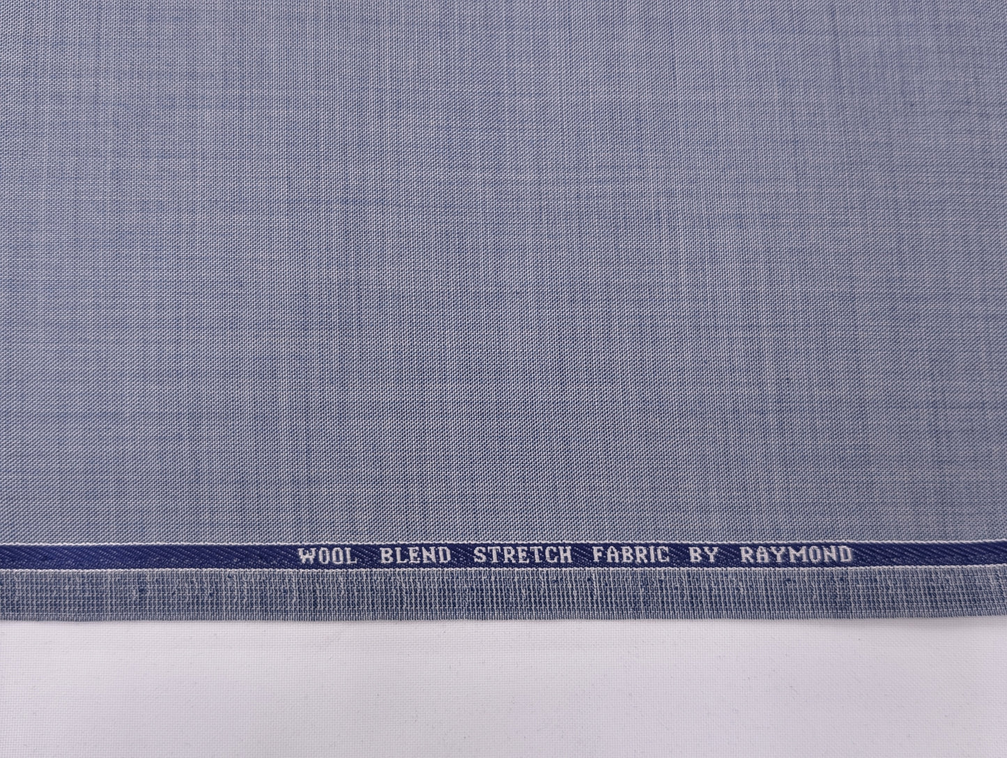 Raymond Wool Blend Self Design Unstitched Suiting Fabric (Blue Tone)