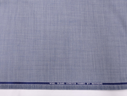 Raymond Wool Blend Self Design Unstitched Suiting Fabric (Blue Tone)