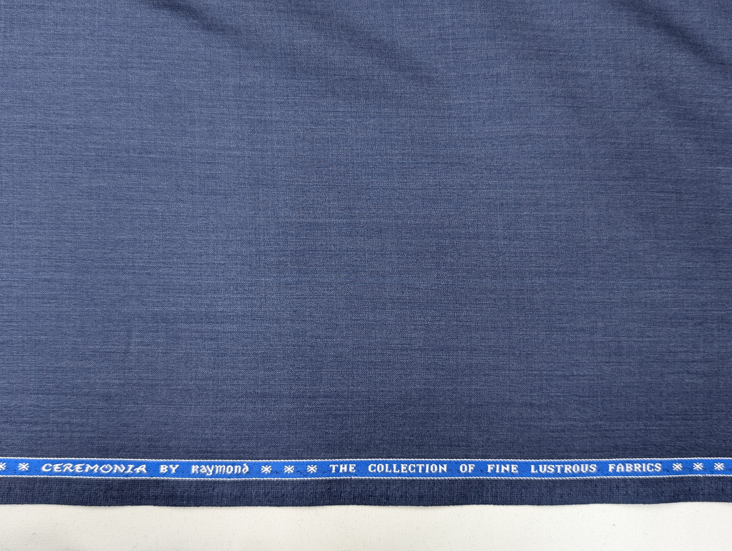 Raymond Wool Blend Unstitched Suiting Fabric (Blue)