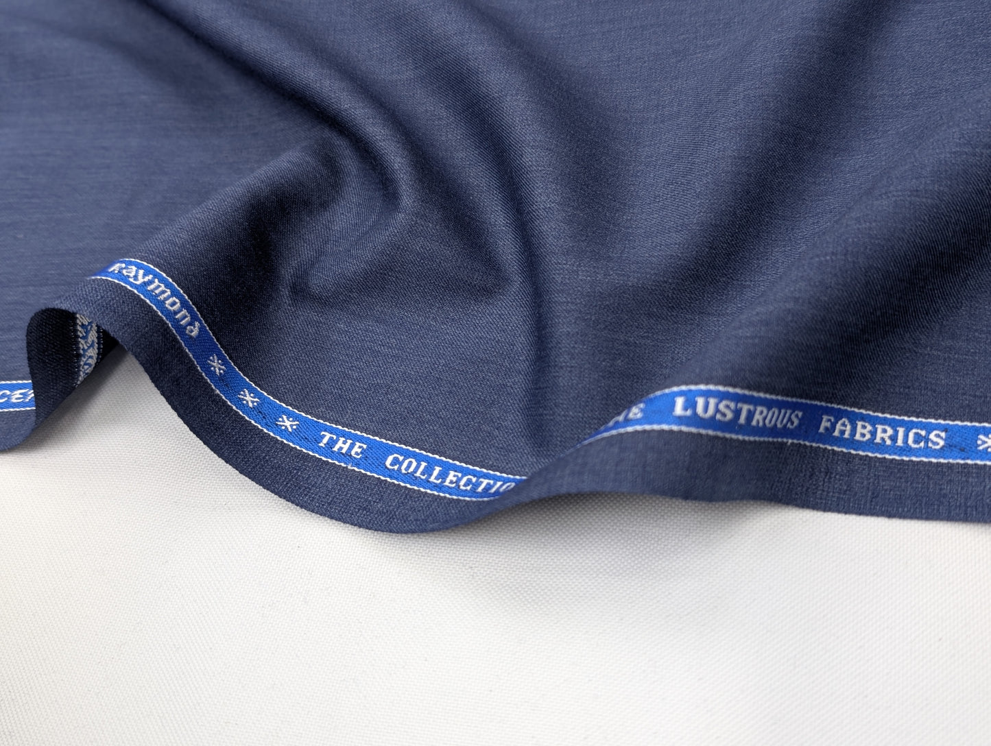 Raymond Wool Blend Unstitched Suiting Fabric (Blue)