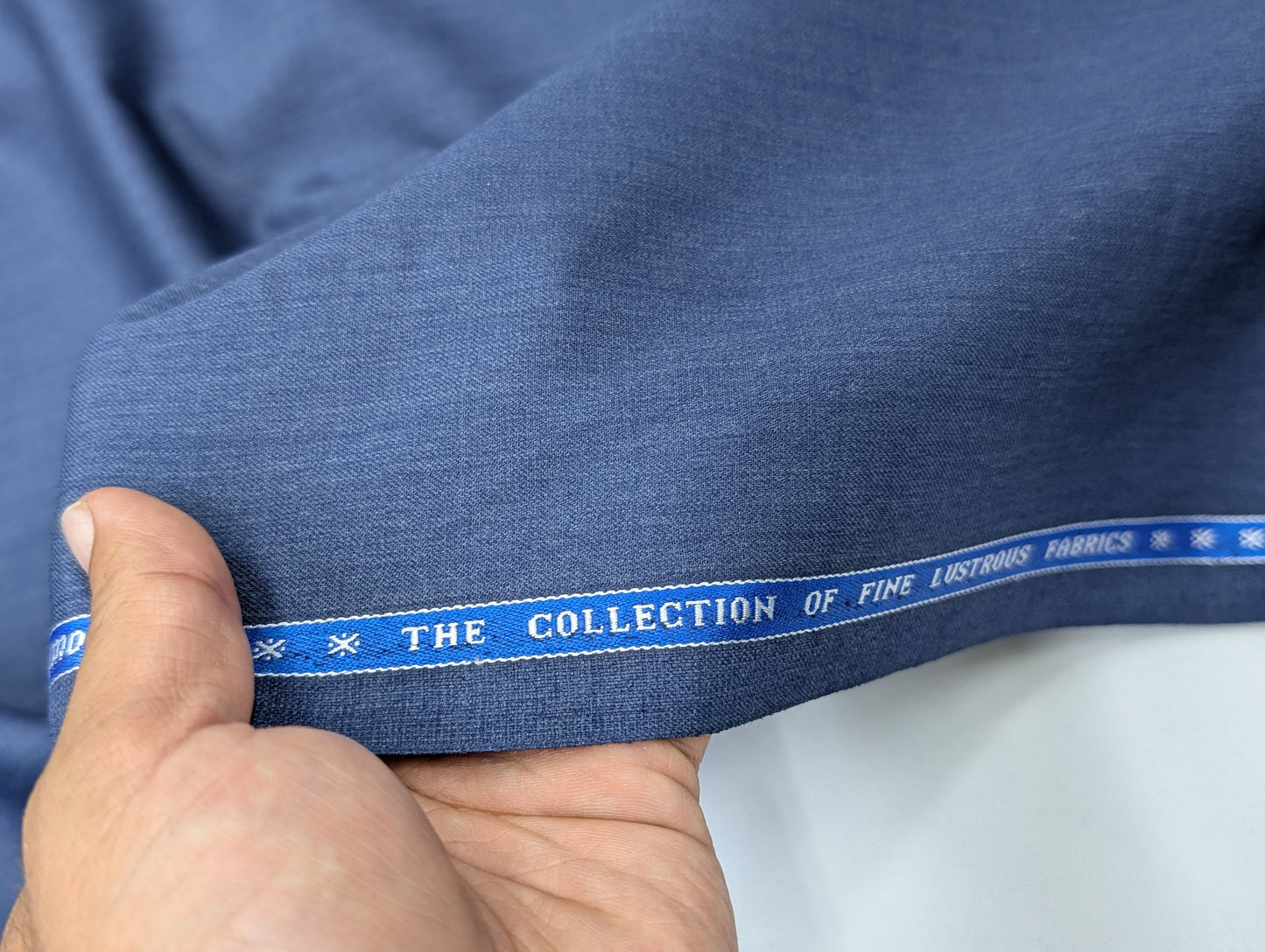 Raymond Wool Blend Unstitched Suiting Fabric (Blue)