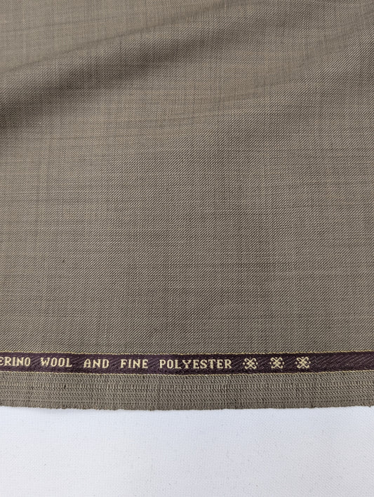Raymond Wool Blend Unstitched Suiting Fabric (Brown)