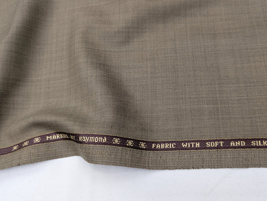 Raymond Wool Blend Unstitched Suiting Fabric (Brown)