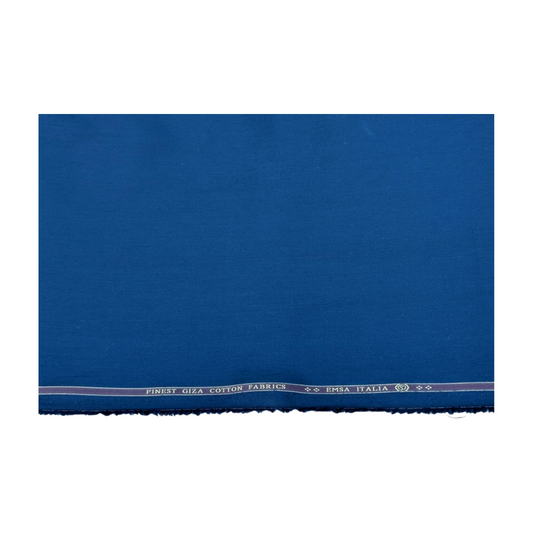 Giza Classé 100% Giza Cotton Shirting Fabric (Royal Blue)