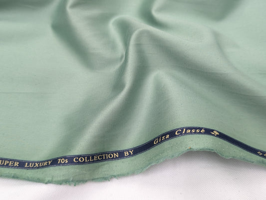 Giza Classé 100% Giza Cotton Shirting Fabric (Pastel Green)