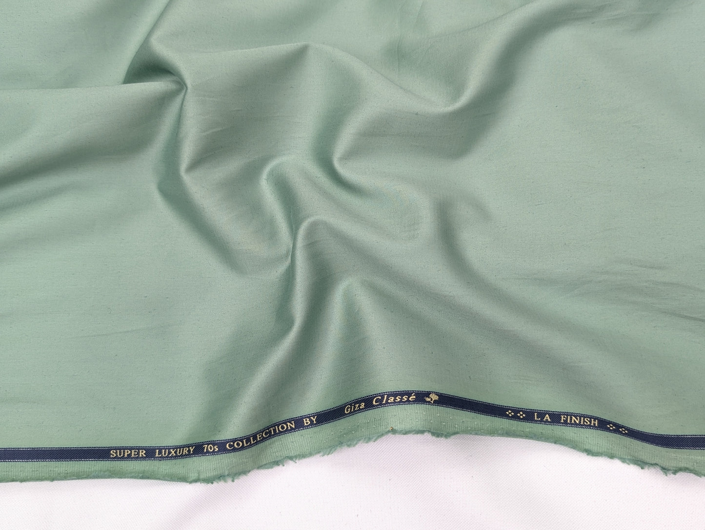 Giza Classé 100% Giza Cotton Shirting Fabric (Pastel Green)