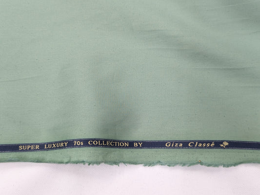 Giza Classé 100% Giza Cotton Shirting Fabric (Pastel Green)