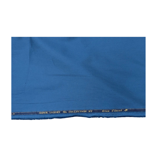 Giza Classé 100% Giza Cotton Shirting Fabric (Blue)