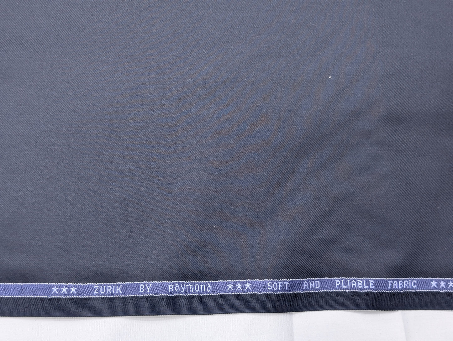 Raymond Polyester Viscose Unstitched Suiting Fabric (Blue)