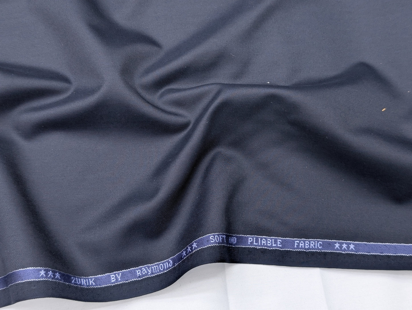 Raymond Polyester Viscose Unstitched Suiting Fabric (Blue)