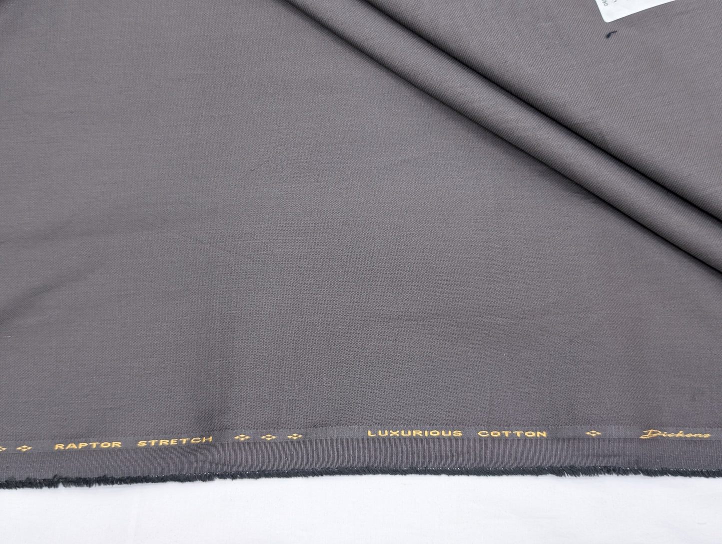 Dickens & Browne 100% Cotton Stretched Suiting Fabric (Gray) (by Bombay Rayon)