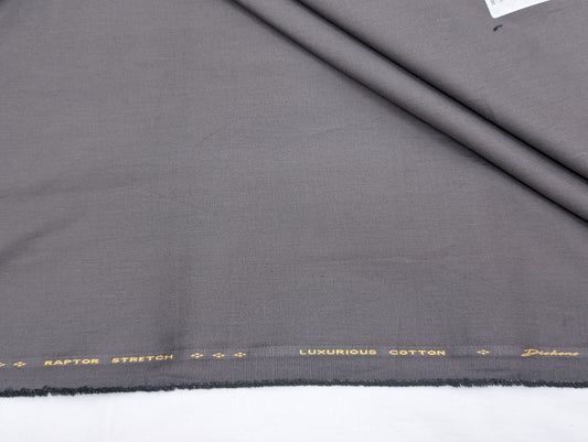 Dickens & Browne 100% Cotton Stretched Suiting Fabric (Gray) (by Bombay Rayon)