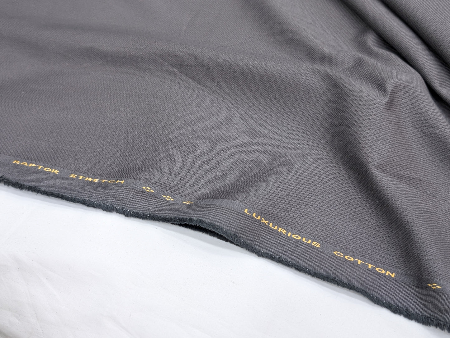 Dickens & Browne 100% Cotton Stretched Suiting Fabric (Gray) (by Bombay Rayon)