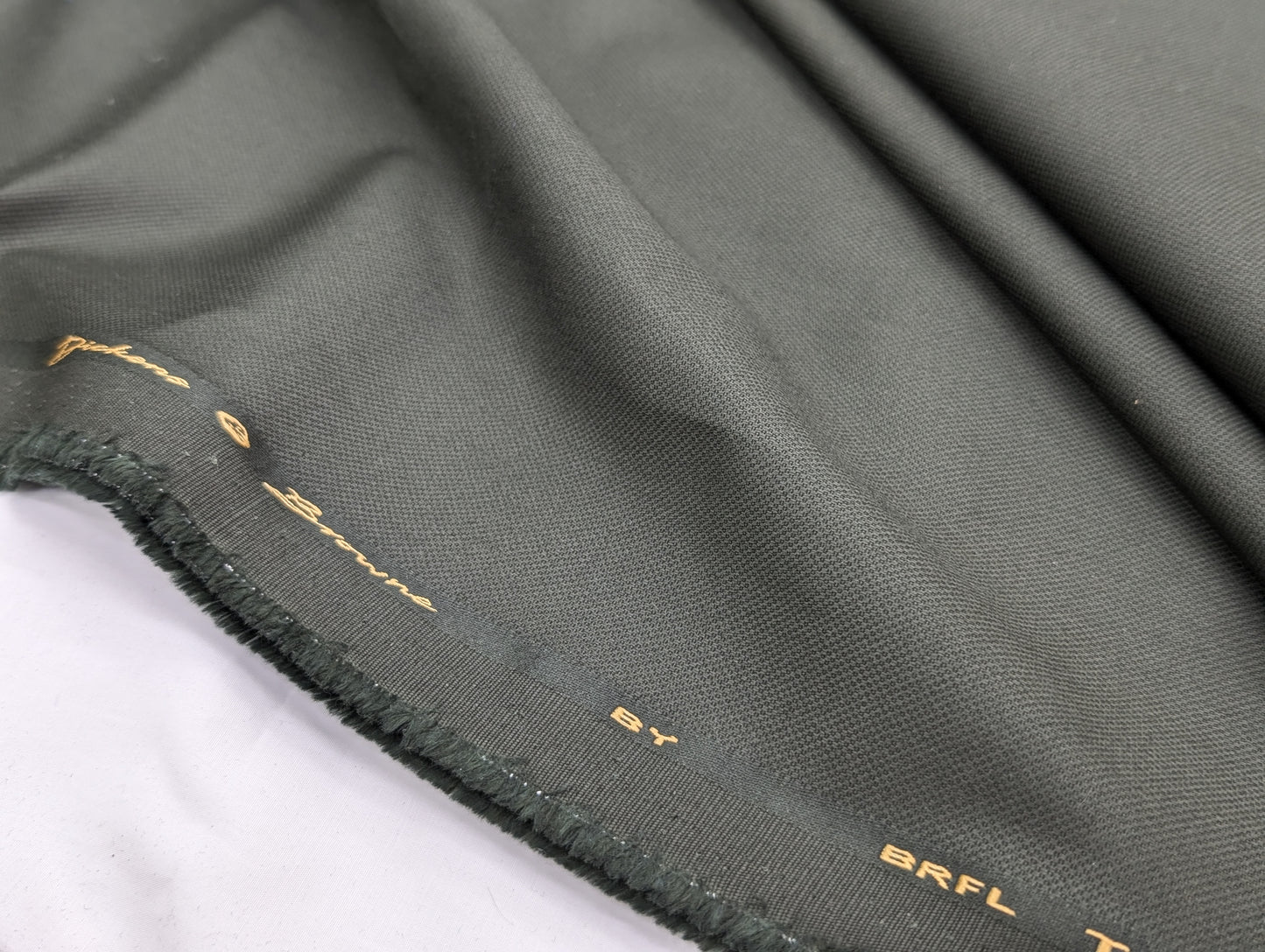 Dickens & Browne 100% Cotton Stretched Suiting Fabric (Bottle Green) (by Bombay Rayon)