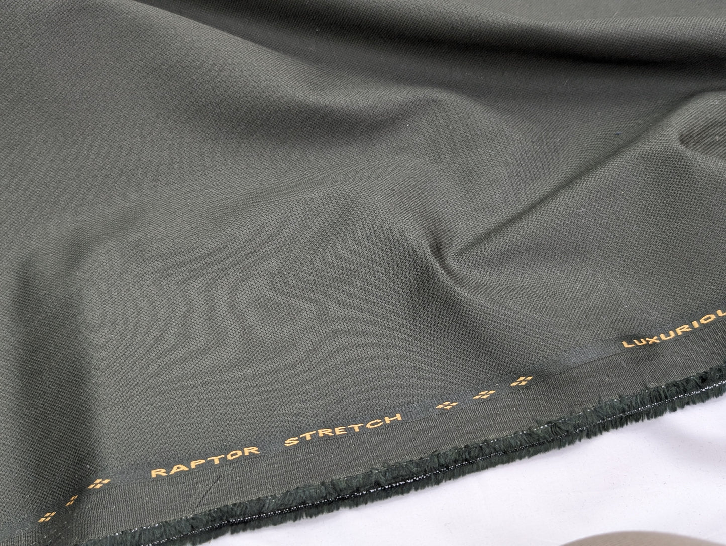 Dickens & Browne 100% Cotton Stretched Suiting Fabric (Bottle Green) (by Bombay Rayon)