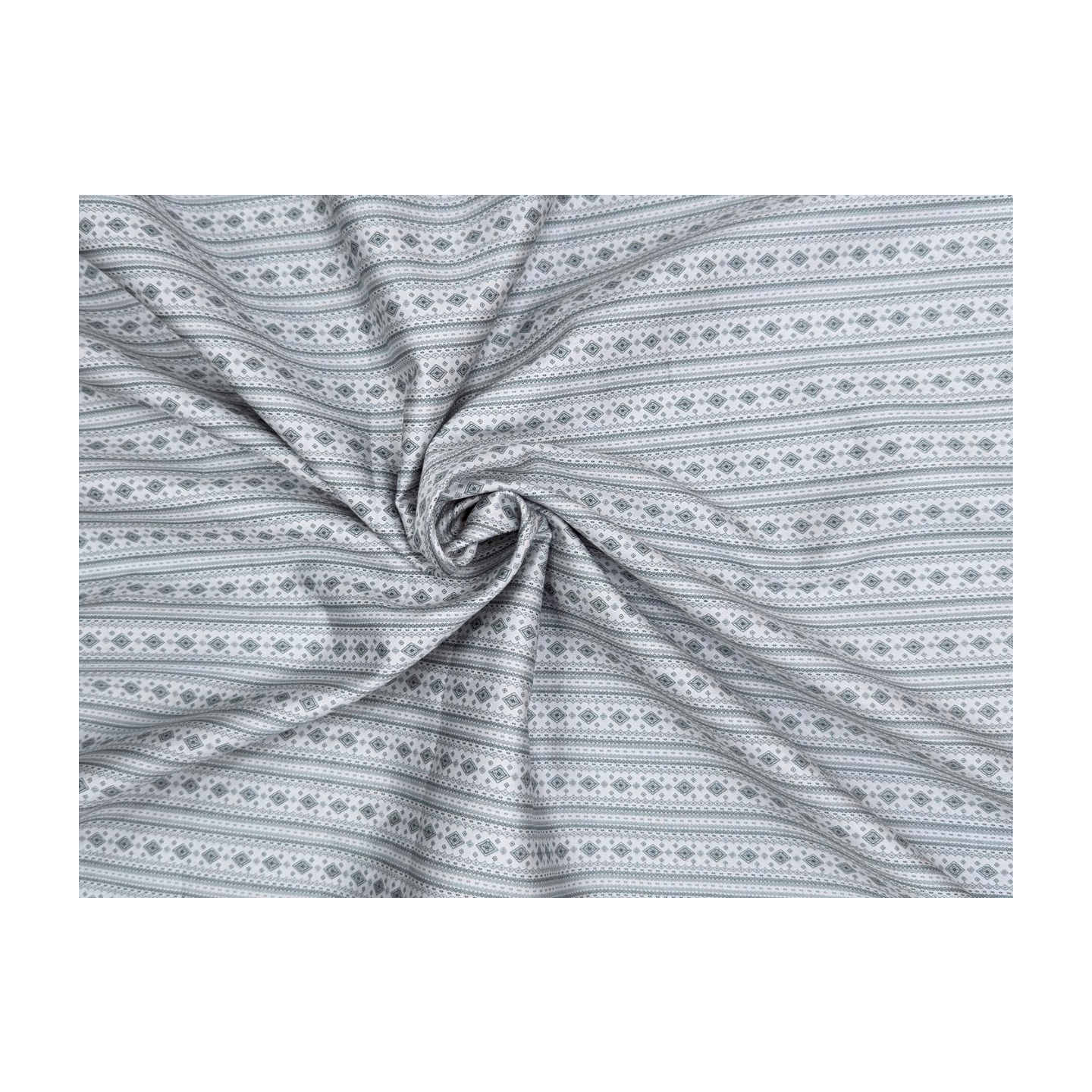 Solino 100% Premium Cotton Printed Shirting Fabric (Light Blue)