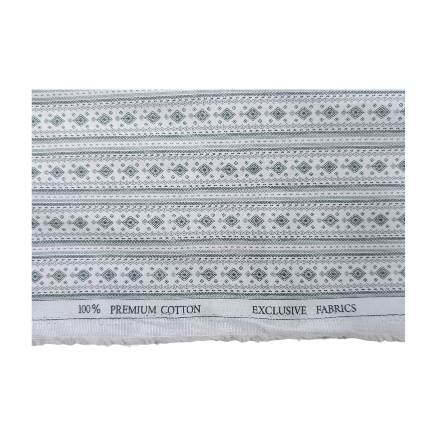 Solino 100% Premium Cotton Printed Shirting Fabric (Light Blue)