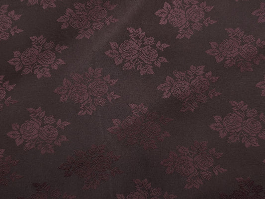 Designer Floral Printed Suiting Fabric for Blazer & Nehru Jacket (Red Mauve)