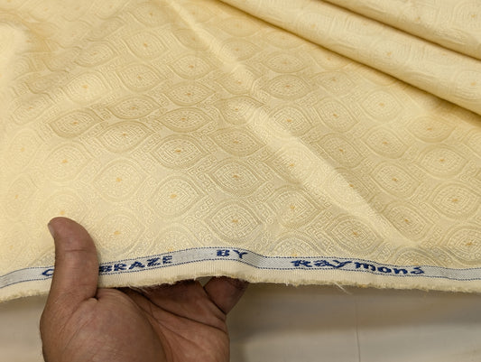 Raymond Designer Suiting Fabric for Blazer & Nehru Jacket (Lemon Yellow)