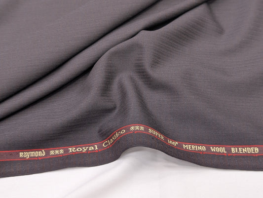 Raymond Merino Wool Blend Super 100s Unstitched Suiting Fabric (Brown)