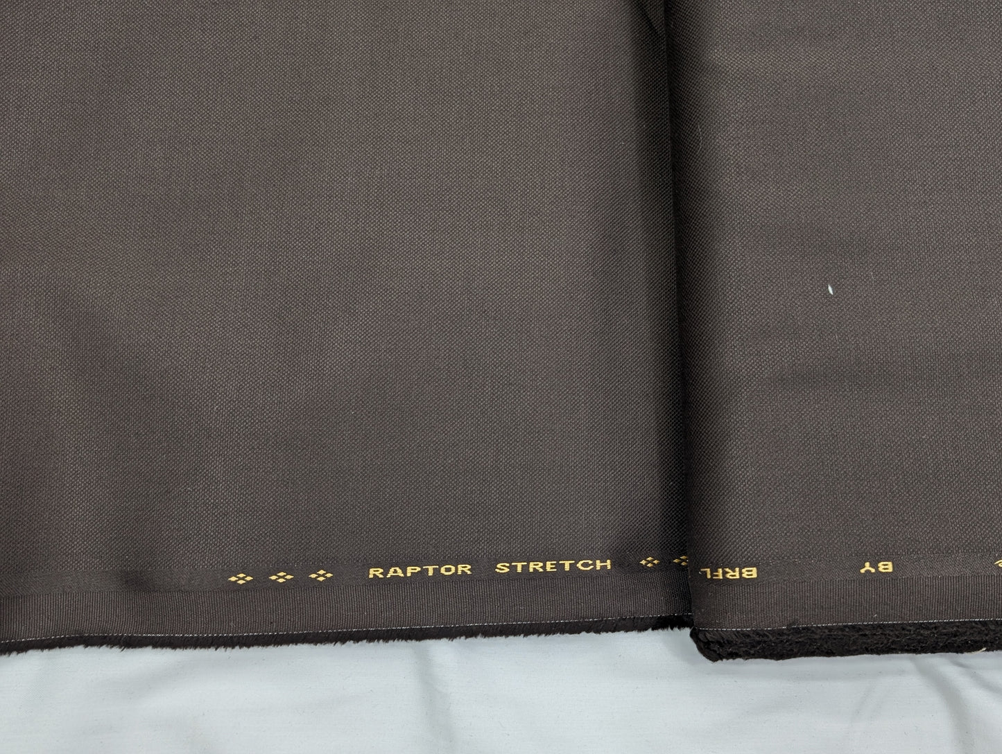 Dickens & Browne 100% Cotton Stretched Suiting Fabric (Dark Brown)