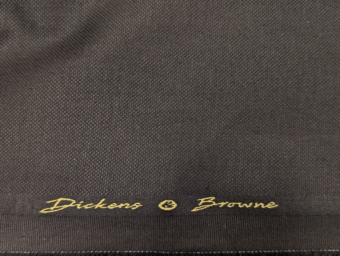 Dickens & Browne 100% Cotton Stretched Suiting Fabric (Dark Brown)