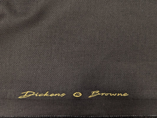 Dickens & Browne 100% Cotton Stretched Suiting Fabric (Dark Brown)