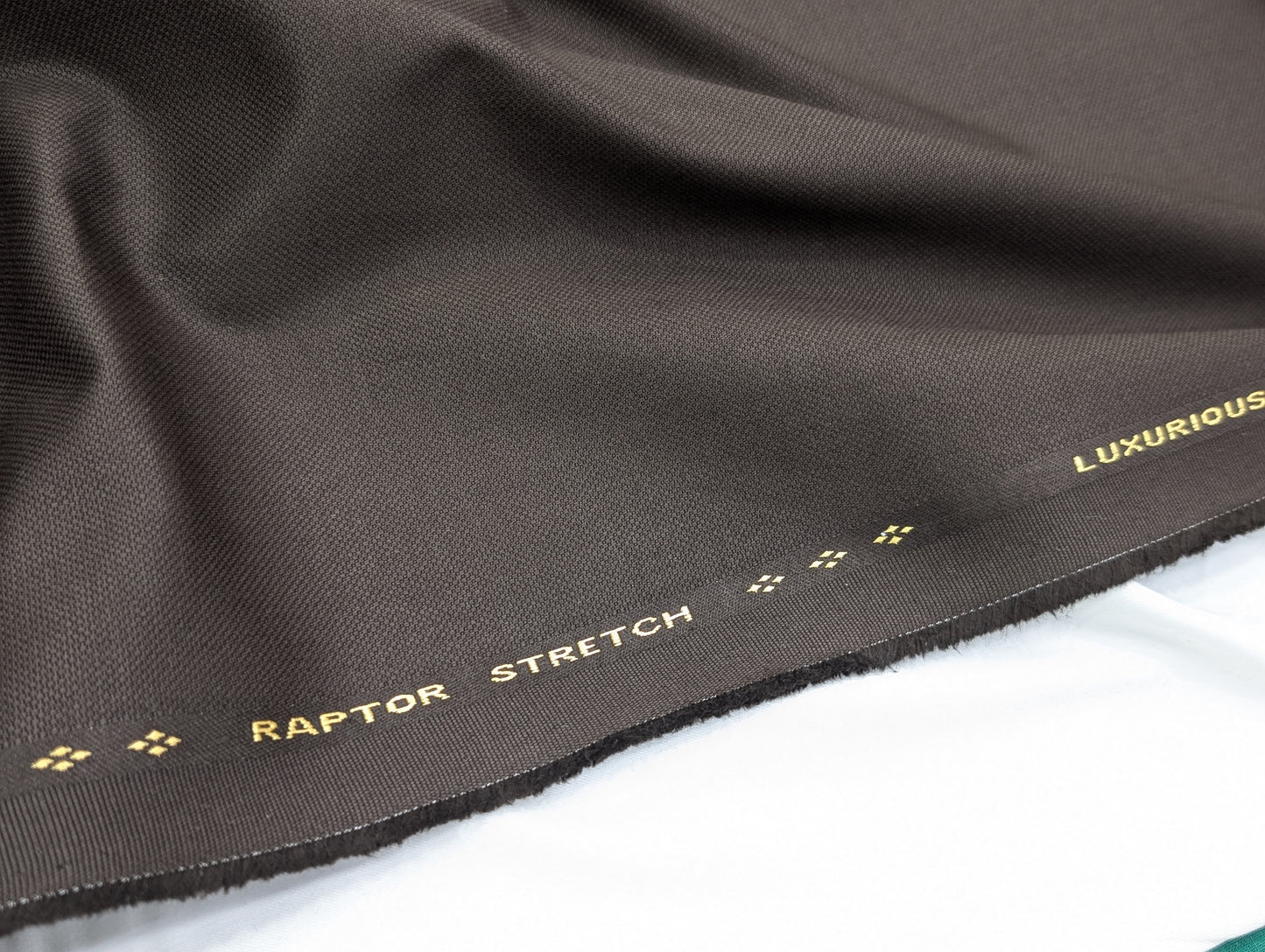 Dickens & Browne 100% Cotton Stretched Suiting Fabric (Dark Brown)