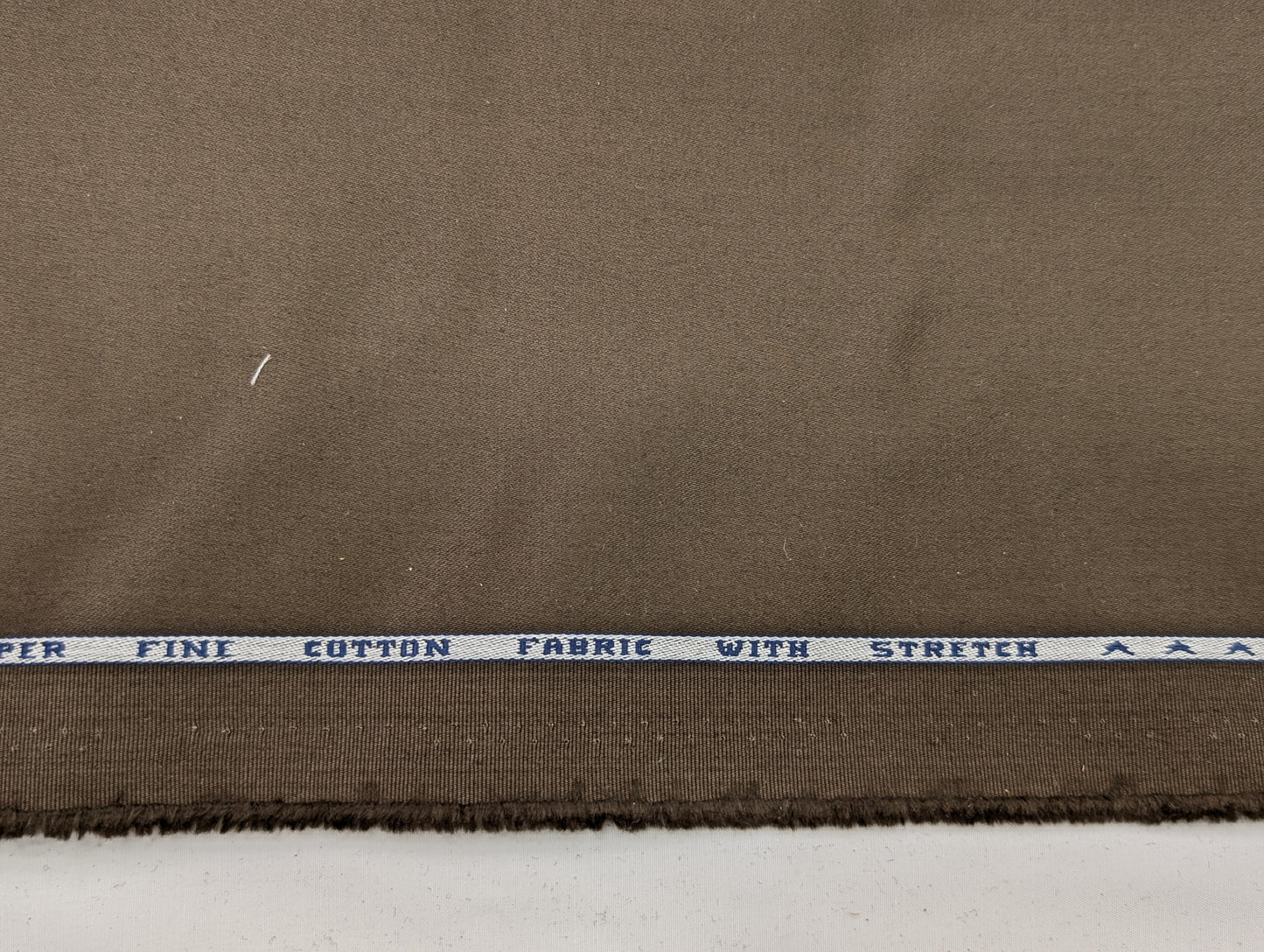 Raymond Superfine Cotton Stretch Suiting Fabric (Coffee Brown)