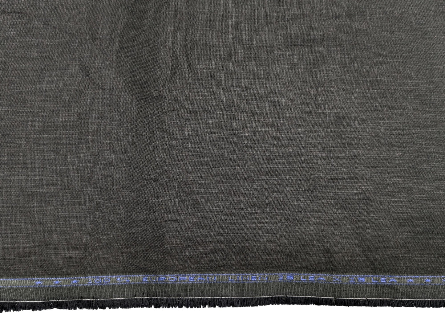 100% Pure European Linen Suiting Fabric - 25 Lea (Bottle Green)