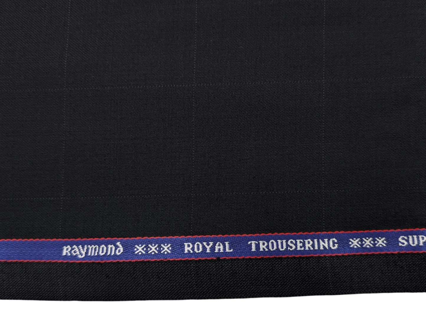 Raymond Royal Trousering Super 120's Unstitched Suiting Fabric - (Checkered Black)