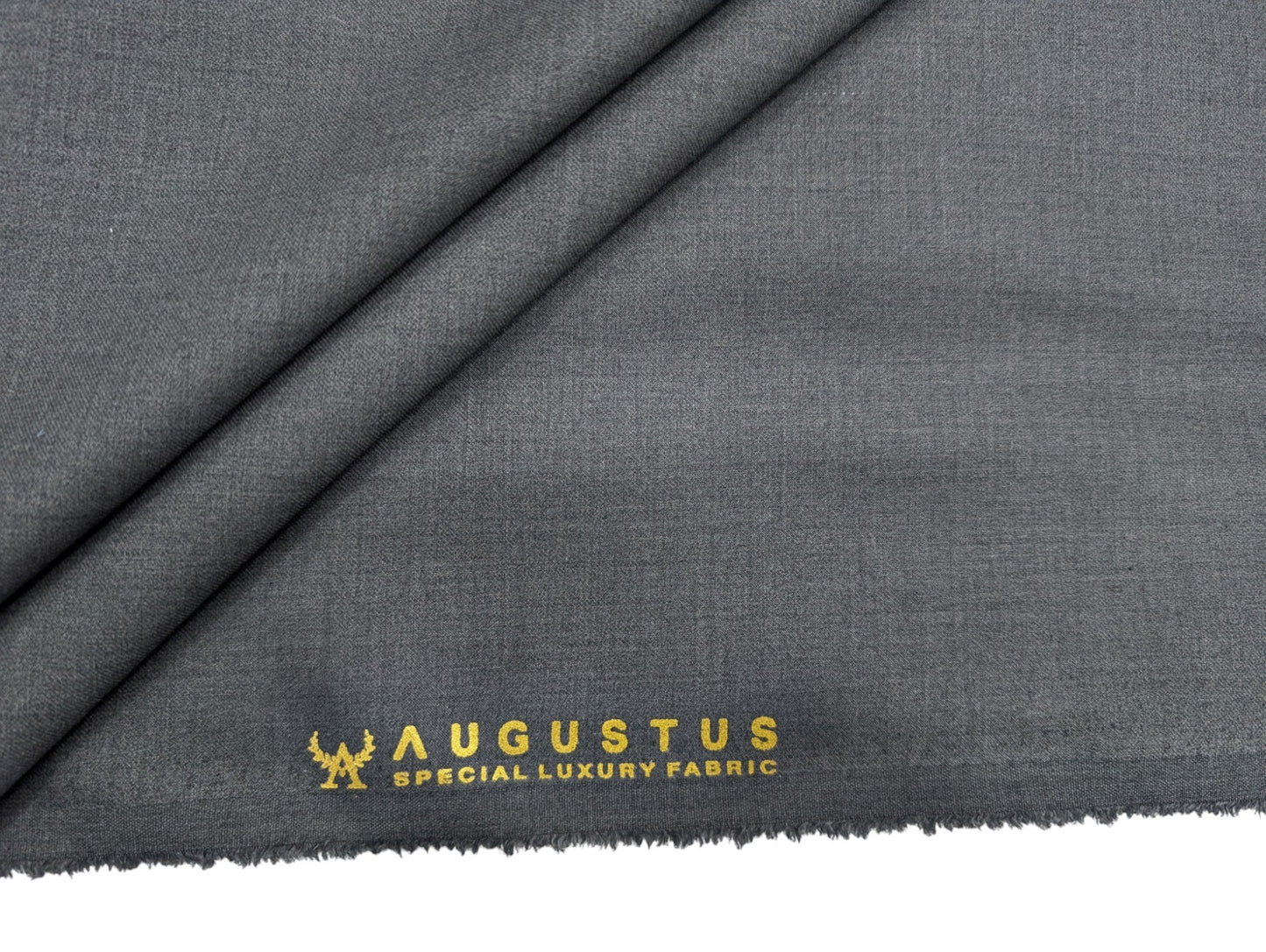 Augustus TR Blend Premium Unstitched Suiting Fabric (Steel Gray)
