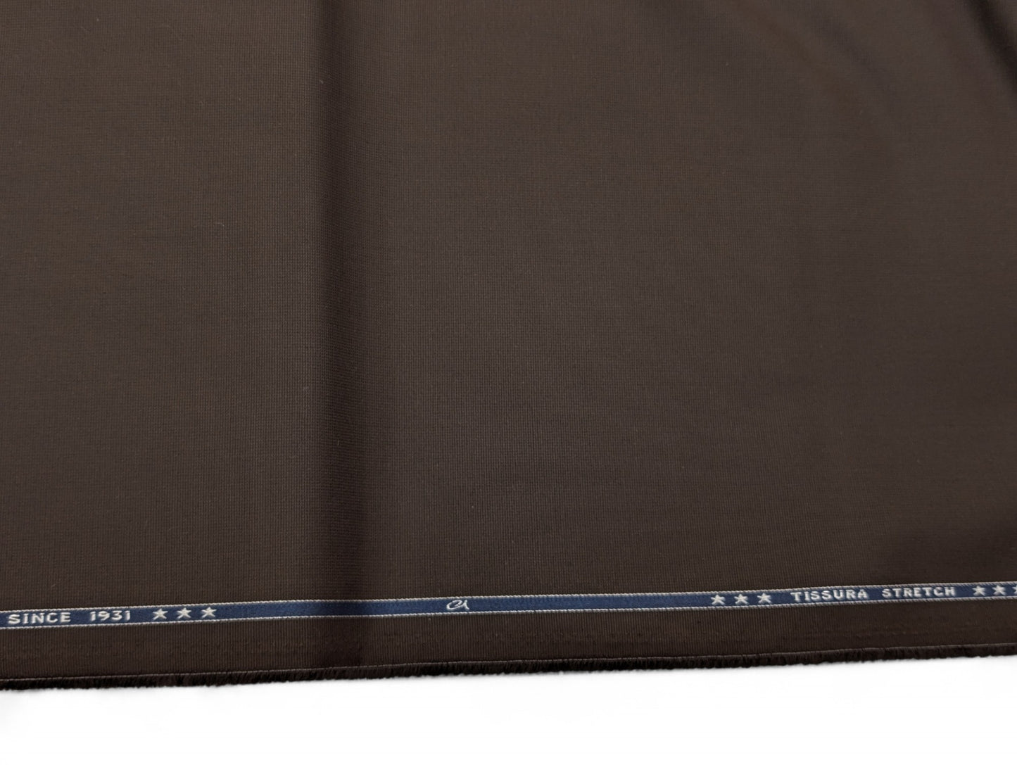 Arvind 100% Cotton Textured Suiting Fabric (Dark Brown)