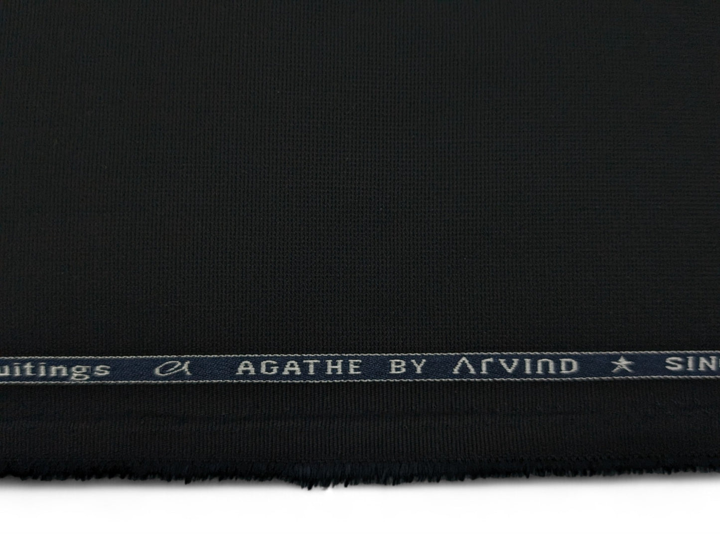 Arvind 100% Cotton Textured Suiting Fabric (Black)