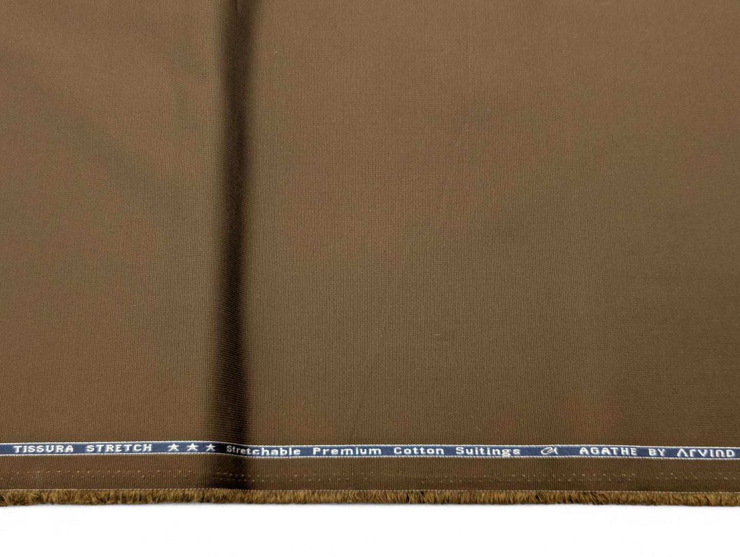 Arvind 100% Cotton Textured Suiting Fabric (Brown)